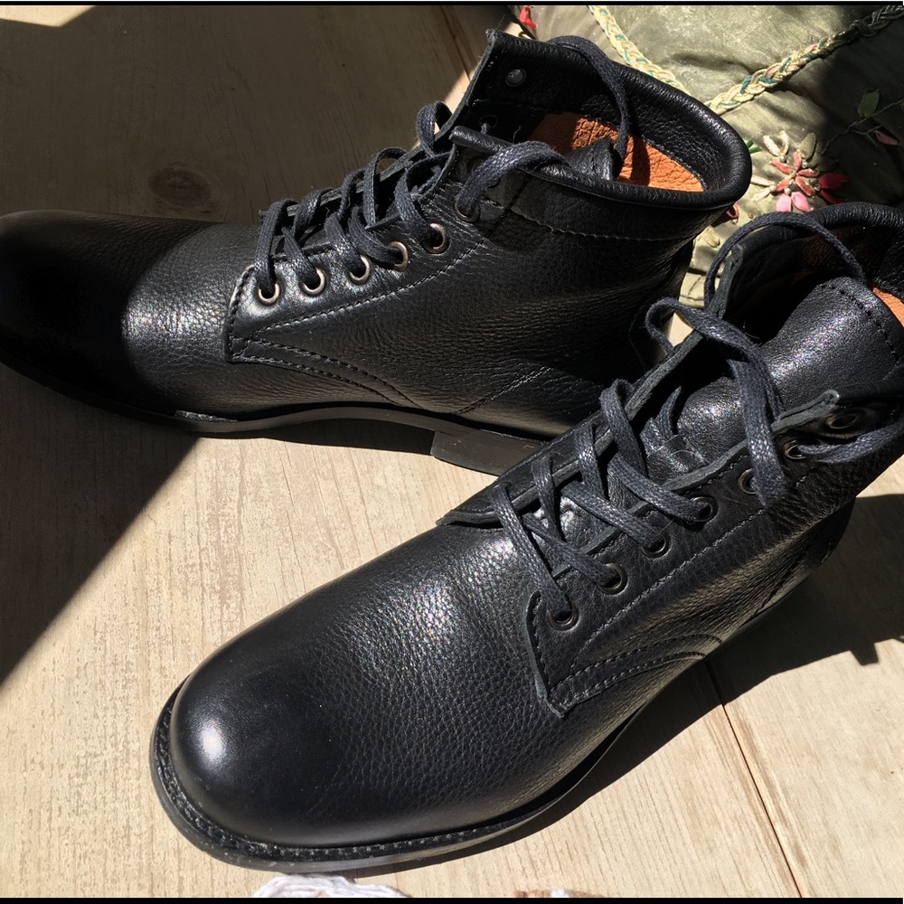 Frye Black Leather Boots